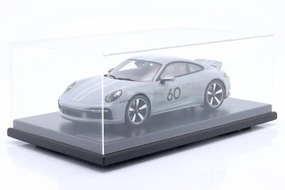 New Spark Porsche 911 (992) Sport 2022 1:12 Model Car Grey 0230100RSCL KidBX - Immagine 1 di 4