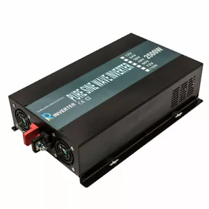 Inverter di potenza onda sinusoidale pura 2500W 18V DC a 120/220V AC motore alimentazione auto camper - Foto 1 di 9