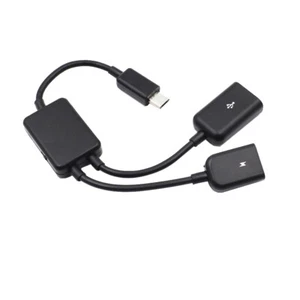 F64 Micro USB Sur USB 2.0 + OTG Adaptateur Du Câble pour USB Souris Clavier Etc - Photo 1 sur 11