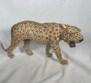 Vtg Leather Wrapped Cheetah Leopard Whiskers Hand Painted Fur Pattern Detailed - Picture 1 of 23