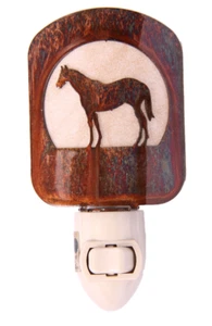 Standing Horse Lazart Metal Night Light - Picture 1 of 1