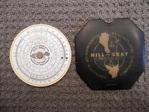 Prägnanter Rundrechenschieber Nr. 28N mit Koffer Hill-Gray Associates - Bild 1 von 7