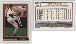 1992 Topps Gold Winner Jim Poole #683
