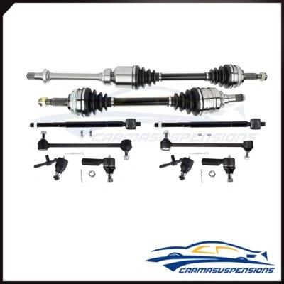 10Pcs Front Tie Rod End Sway Bar with CV Axle Shaft Fits 1997-2001 Toyota Camry - Image 1 of 4