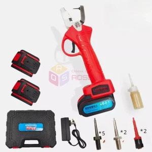 Pinza elettrica per etichette auricolari bestiame animali pistola etichettatura orecchie applicatore per pecore maiali - Foto 1 di 19