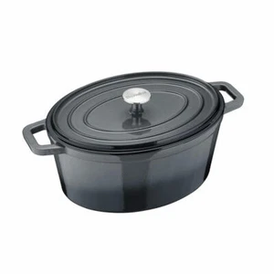 Berndes b.iron Bräter Kochtopf Topf Induktion Gusseisen Schwarz Grau 31 x 24 cm - Bild 1 von 6