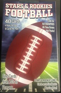 STARS & ROOKIES Football BOXES New Sealed 4 Packs ALL Stars & Rookie Cards! - Picture 1 of 3