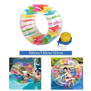 Swimming Pool Float Inflatable Water Wheel for Grass Playing Lake Backyard - Picture 1 of 17