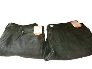 (2) WONDER NATION BOY'S BLACK SLIM STRETCH W ADJUSTABLE WAIST SZ 14 HUSKY (NEW) - Picture 1 of 2