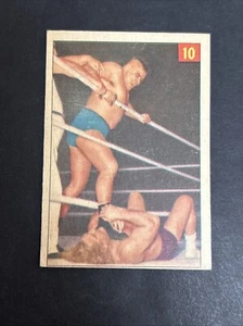 1954 Parkhurst Wrestling Card # 10 Chief Big Heart  (A) - Bild 1 von 2