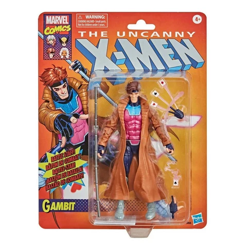 Marvel Legends 6" Retro Collection Gambit Figure Exclusive Cover