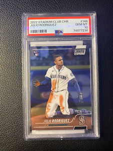 2022 Stadium Club Chrome Julio Rodriguez Rookie RC #148 PSA 10 GEM MT