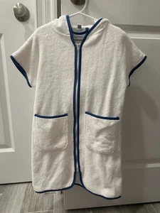 Weezie for Tuckernuck Kids Cover Up White w/Blue Size 7/8 - Picture 1 of 3