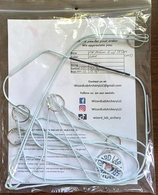 PSE PERFORM X SE CAM Strings Wizard Lab Archery Custom Bowstrings WHITE BCY X-99 - Image 1 of 3