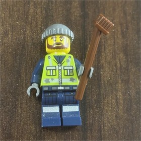 New LEGO Garbage Man Grant 70805 LEGO Movie Minifigure TLM050
