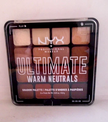 NYX Ultimate Shadow Palette Warm Neutrals 16 Color - USPR05W - NEW - Image 1 of 3