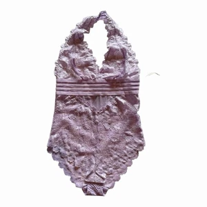 Dolls Kill Neckholder-Body Markenlos Flieder Lila Spitze Blumen Netz - Bild 1 von 2