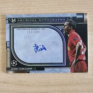 2021-22 Topps Museum Collection UCL - Archival Autographs Jamie Carragher /299 - Bild 1 von 1