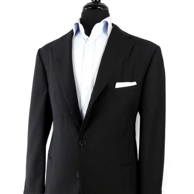 Ermenegildo Zegna Su Misura Wool Cashmere Tonal Stripe Jacket 44 R US 54 IT - Image 1 of 4