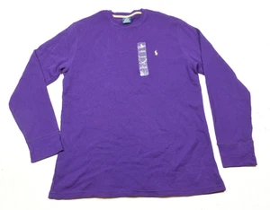 Polo Ralph Lauren Nachtwäsche Thermohemd Herren Large Lila Langarm - Bild 1 von 11