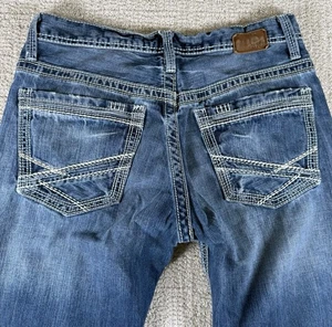 Buckle BKE Herren Jeans 33x33 (33L) Carter Straight Leg Denim Blau - Bild 1 von 12