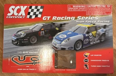 SCX компактный GT гонки серии 1:43 трассовые автомодели Porsche 911 w/2 ~ автомобиль набор #31880 работает - Изображение 1 из 4