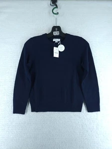 J. Crew CrewCuts Cashmere Crewneck Sweater - Navy Size Medium (8-9) - Picture 1 of 10