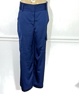 Ryegrass - High Rise Wide Leg Cargo Pant Women’s Size 6 - American Navy -NEW - Picture 1 of 16