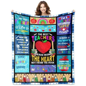 Teacher Appreciation Gifts Teacher Blanket 60"x50" Teacher Gifts for Women Me... - Picture 1 of 7