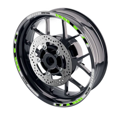 SH30 Green 17 INCH REFLECTIVE RIM STICKER For Kawasaki Ninja 1000 16 17 18 19 - Imagem 1 de 4