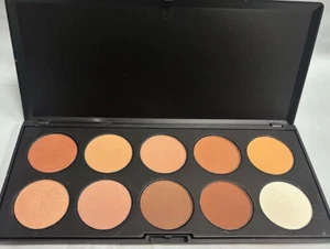 BEBELLA LINEA DONNA COSMETICS FACE CONTOUR & BLUSH PALETTE NATURALE (10 COLORI) NUOVA CON ETICHETTE - Foto 1 di 4