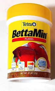 Tetra BettaMin Tropical Medley Flakes Cleaner & Clearer Water Formula 0.81oz - Picture 1 of 3