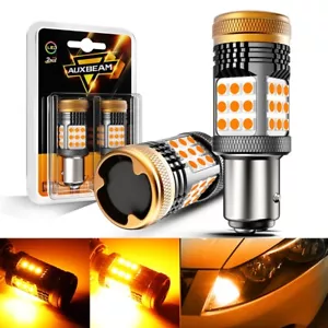 2x AUXBEAM CANBUS LED Turn Signal Light Bulb Error Free 3157/7440/7443/1156/1157 - Picture 1 of 24