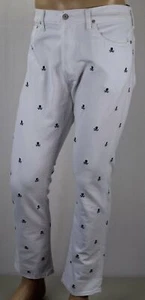 Polo Ralph Lauren Hampton Relaxed Straight Skull Crossbone Denim Jeans NWT $160 - Picture 1 of 1