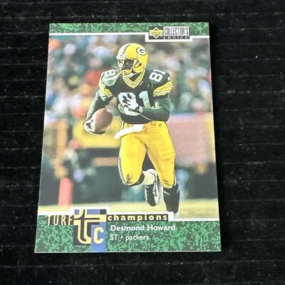 1997 Collector's Choice - Turf Champions #TC22 Desmond Howard Green Bay Packers - Image 1 of 2