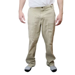 Vtg Patagonia Iron Forge Canvas Work Pants Mens 32x31 Denim Stand Up Khaki USA - Picture 1 of 17