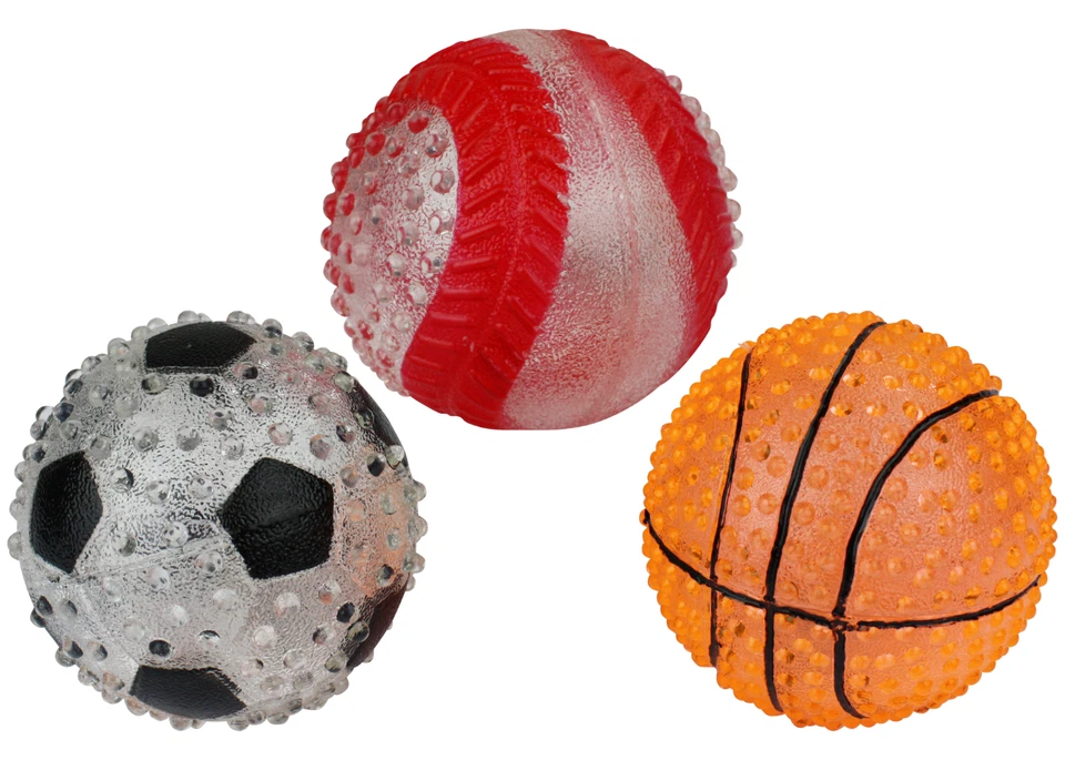 Multipet Doglucent TPR Assorted Sports Balls, 2.5 inch (Sold Individually) - Image 1 of 1
