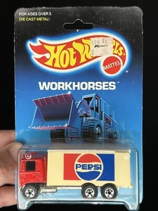 Hot Wheels 1988 Workhorses Hiway Hauler 2806 Short Logo Pepsi - Picture 1 of 6