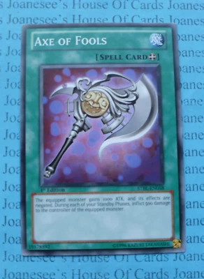STBL-EN058 Axe of Fools Yu-Gi-Oh Card 1st Edition New - Image 1 of 4
