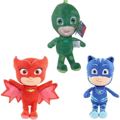 New 3pc PJ Masks Plush Doll Cartoon Catboy Gekko Owlette Figure Stuffed X'MAS GI - Bild 1 von 4