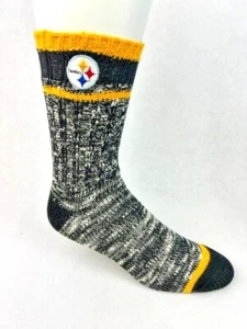 Calcetines grandes de equipo alpino negro de la NFL Pittsburgh Steelers para hombre - Imagen 1 de 1