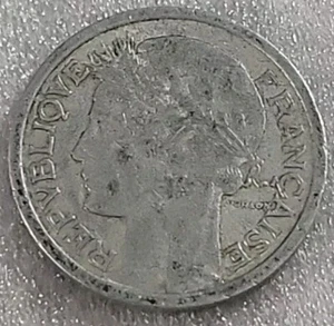 1941 Francia 1 franco - alluminio - (B249) - Foto 1 di 3