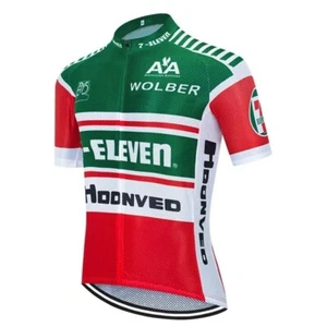 7 11 Cycling Jersey Short Sleeve Bib Bicycle Bike Shirt Team Clothes Seven Top - Picture 1 of 10