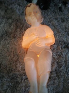 Jesus Blasform 16" beleuchtet Krippe Baby - Bild 1 von 7