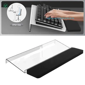 Support de clavier d'ordinateur et repose-poignet pour ordinateur de bureau, - Photo 1/7