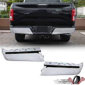 Rear Step Bumper End Face Bar W/o Sensor Hole For 2015-2020 Ford F150 - Picture 1 of 19