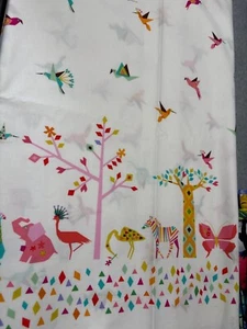 Michael Miller Oasis Border Fabric by Tamara Kate 1/2 yard x 45" Bright Origami - Picture 1 of 6