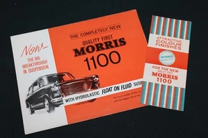 Morris 1100 Sales Folder / Poster Plus Colour Finishes Folder 1962 - Picture 1 of 8