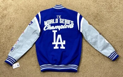 Los Angeles Dodgers Jacket  7 TME WORLD SERIES CHAMPIONSHIPS   2X - Image 1 of 4