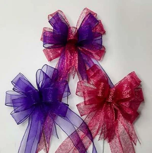 Arcos transparentes de brillo, rosa y púrpura - Imagen 1 de 7